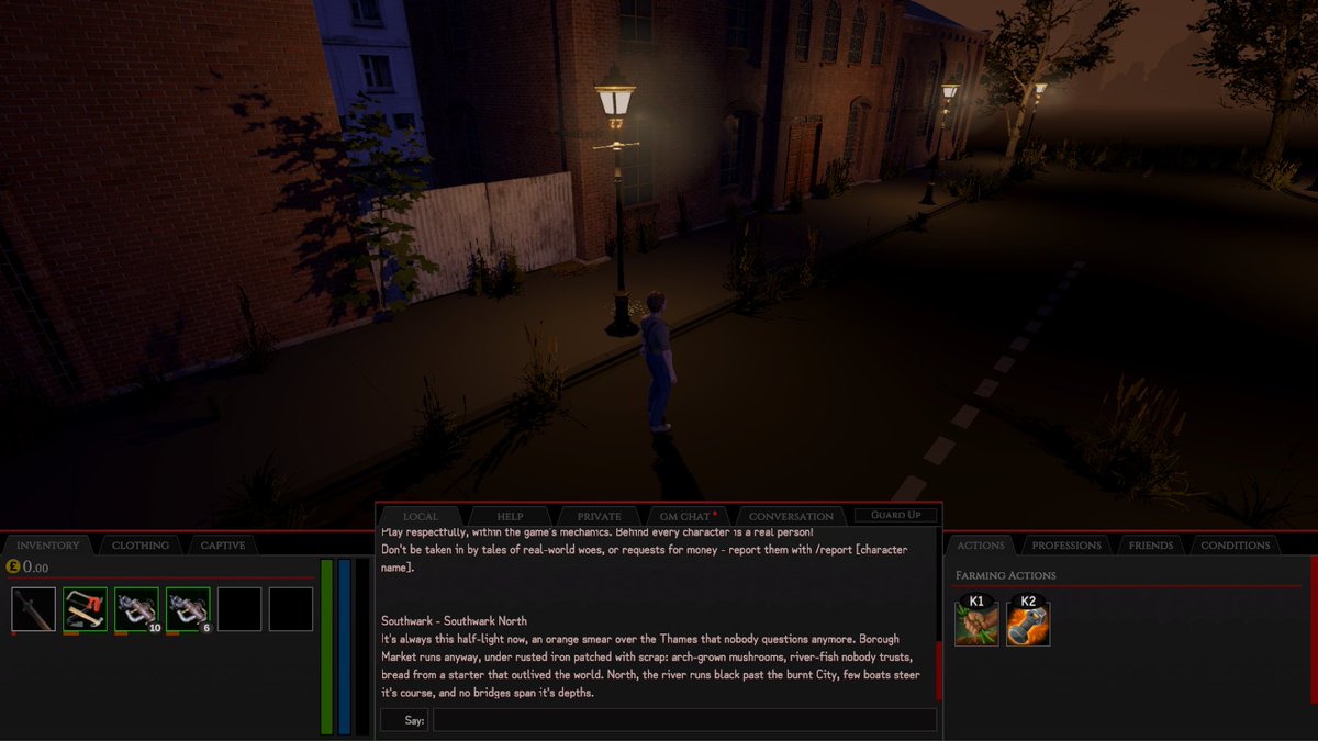 Voltaic_Island's tweet photo. Things look better lit. Now we have street lighting and a little haze. Definitely makes the place more moody and the shadows a little deeper. #NoFear in Demons of London.
Follow for dev-logs and more info #mmorpg #rpg #indiedev #indiegame #roleplay https://t.co/nNsbm5c4FN
