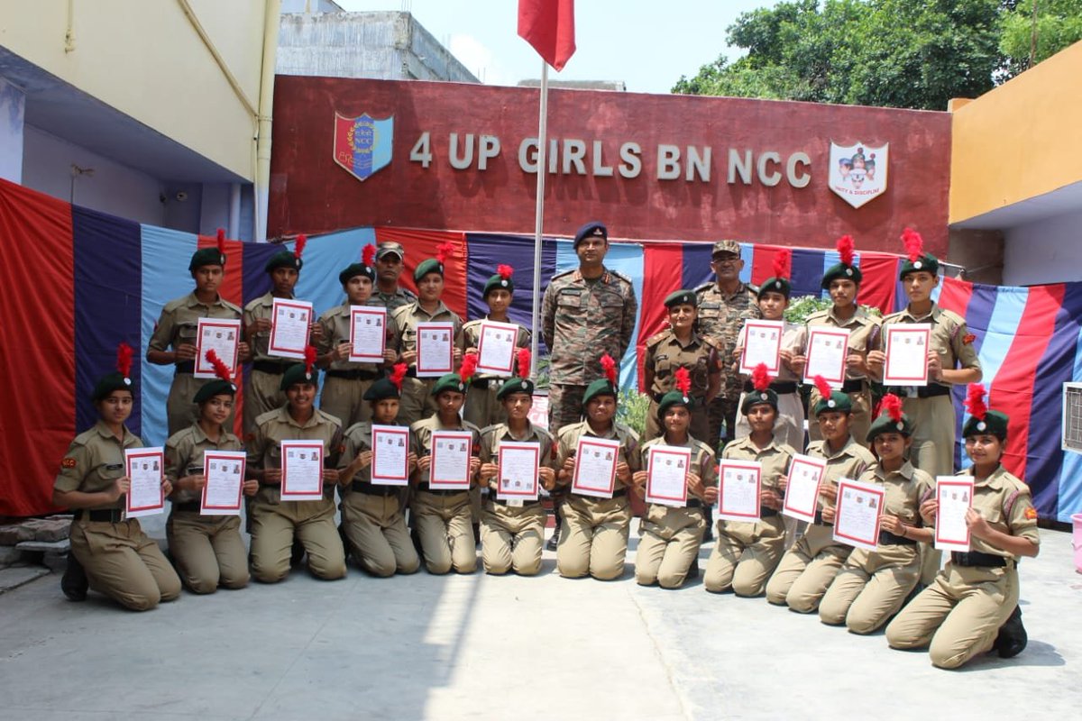LtShilki's tweet photo. Unit - 4 U.P.(G) BN NCC  FATEHGARH. 
*NCC B CERTIFICATE* 
*Distribution*
@AligarhGp @CMOfficeUP @vijaysharda_75 @UPDTENCC @OTAGwalior @NCCDteUP @HQ_DG_NCC @PMOIndia @CMOfficeUP https://t.co/03bUujtTcM