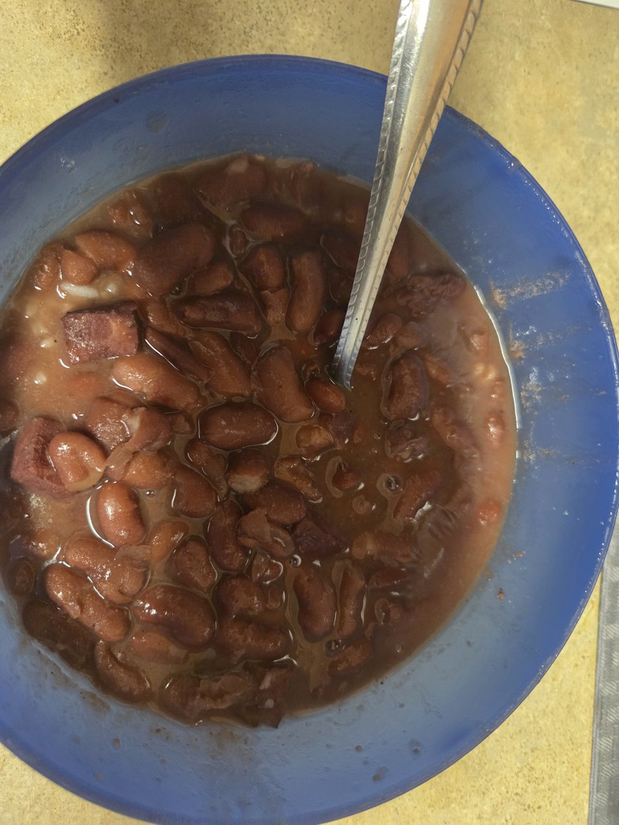 WeatherAHB's tweet photo. Time for some homemade beans and rice! What is your favorite comfort food? https://t.co/RF9oebY0hi