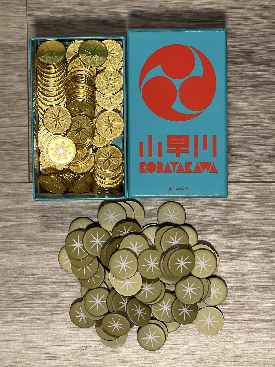 Jun_198x's tweet photo. 新版小早川用のメタルコインを購入したので入れ替え。
やっぱり重たくてもメタルコインでっせ！ https://t.co/0qKjLQ2FFj