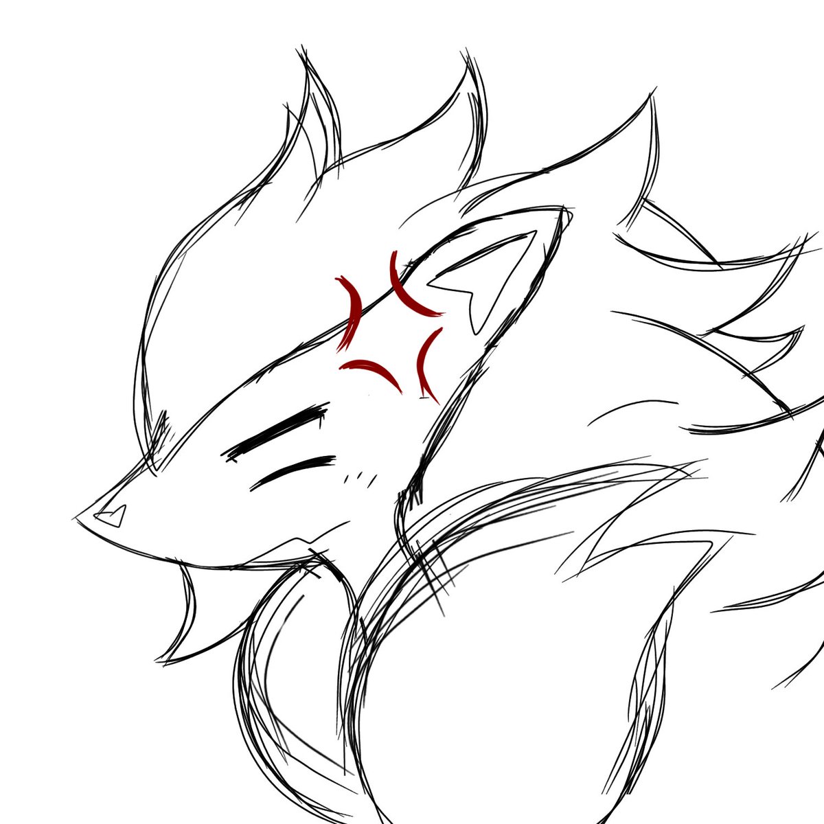 ghostctopus_'s tweet photo. A small sketch of zoroark (I don't know how to draw Pokémon XD)/ un pequeño boceto de Zoroark (no me sale dibujar pokemon XD) https://t.co/iI7cECRwQ9