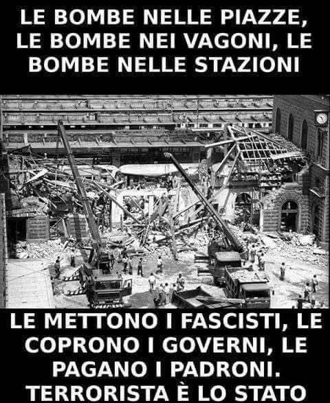 PaoloXL's tweet photo. #Bologna #antifa #fuckfascism #stragedistato #stragefascista #apiazzaleloretoceancoraposto #2agosto #sappiamochiestato https://t.co/90eNh4LZFF