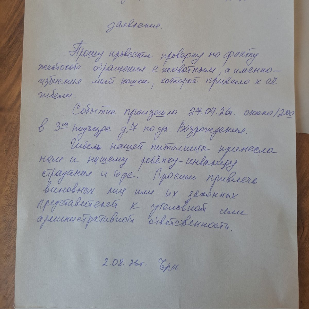 mgk_05's tweet photo. Помогла сегодня хозяевам кошки написать и подать заявление в полицию https://t.co/ysTfxzySd9