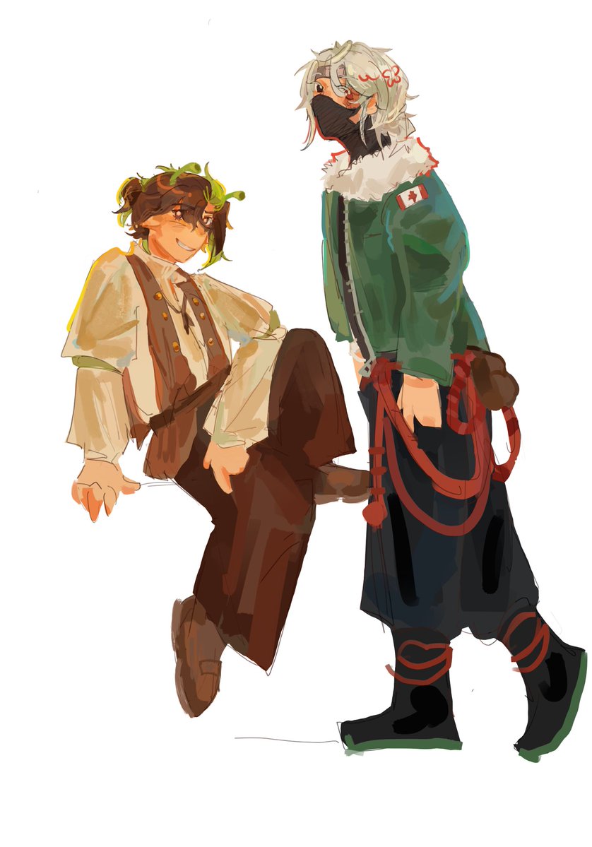 SteelCresentel's tweet photo. Here’s my updated Boatboys designs!! 
#traffictwt #hermitcraftfanart https://t.co/5g8Wn12ihp