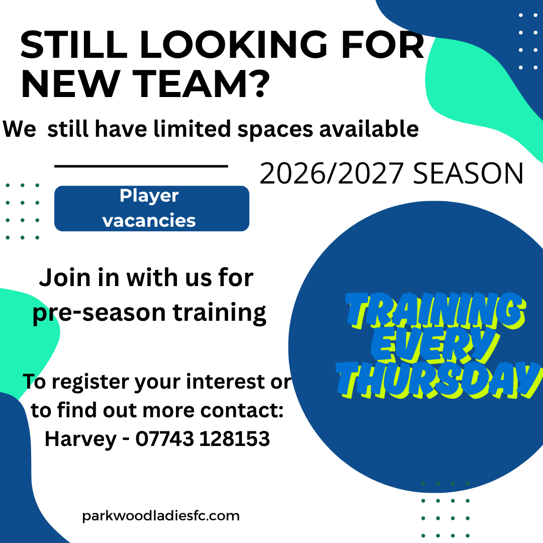 ParkwoodLFC's tweet photo. We still have a few spaces available within our squad. If you're looking for a team in the Bexley/Dartford area, you can still contact us for further details. https://t.co/jlyLX3Twgc