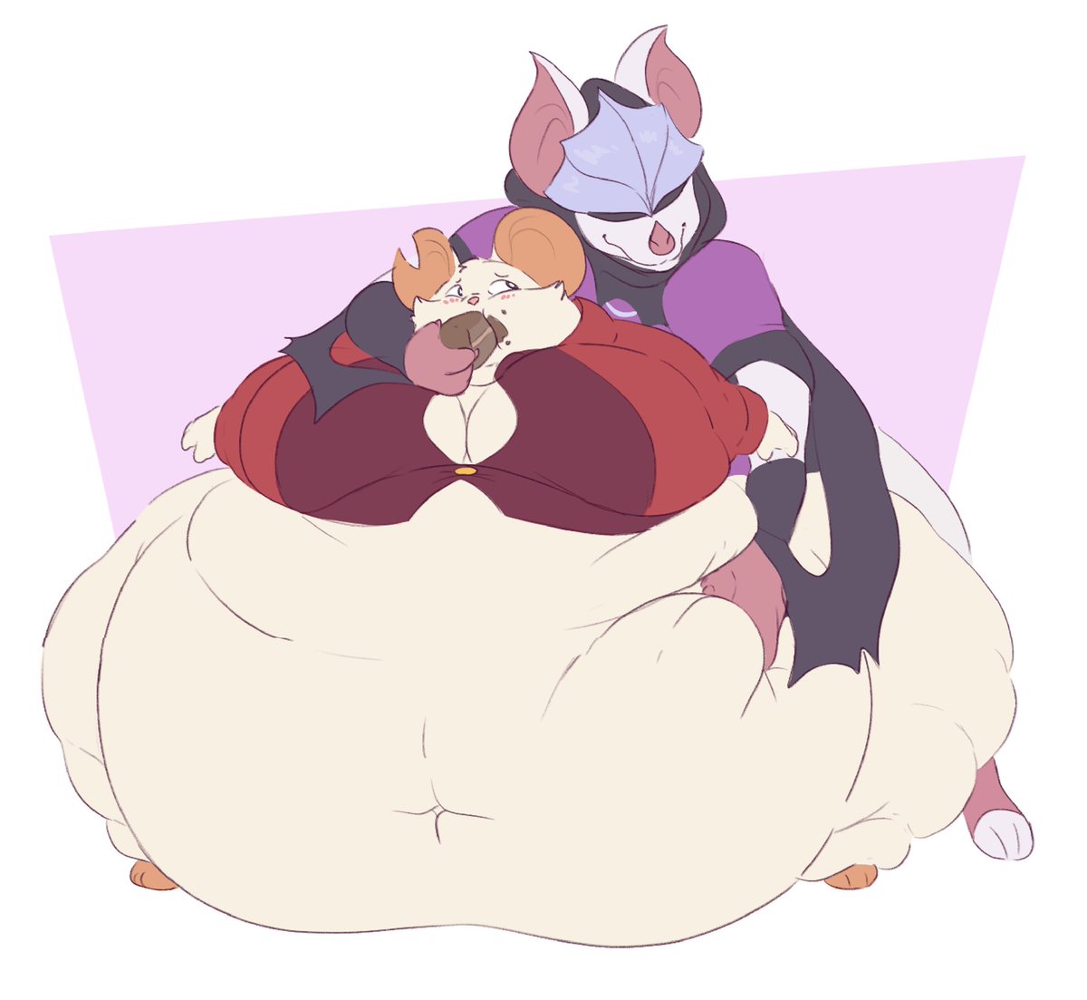 stroobcow's tweet photo. mina the glutton (comm) https://t.co/A8uzc42Gtj