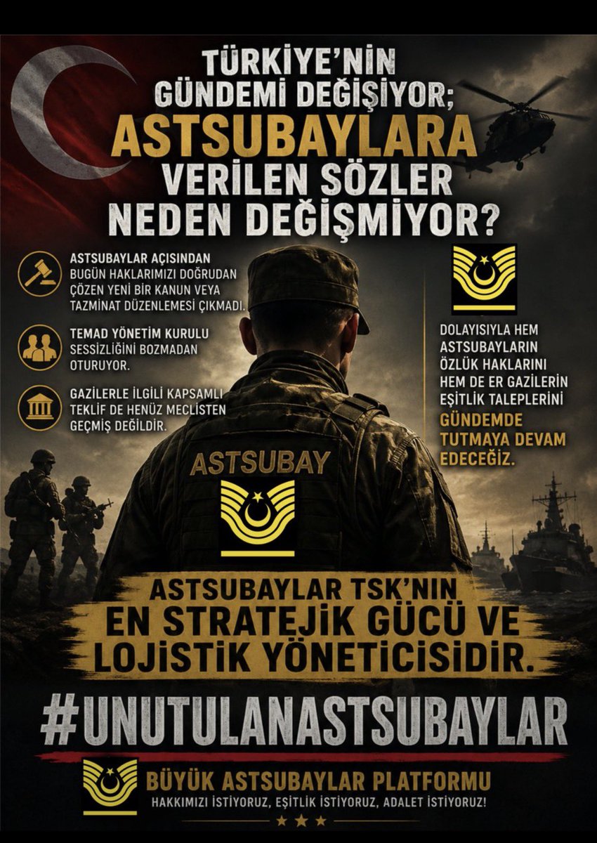 nevzatyuksel2's tweet photo. Temad Genel Başkanı Sayın Cahit Koca @cahitKoca20 

“Türkiye’nin gündemi değişiyor; astsubaylara verilen sözler neden değişmiyor?”

Emekli Astsubayların Gazilerimizden Ne Farkı Var?

Makamda oturuyorsun…..
 
Astsubaylar TSK nin En Stratejik gücü ve Lojistik Yöneticisidir.
@TuncbilekN

@RTErdogan

@dbdevletbahceli

@MuratBakan_35

@tcsavunma

@TSKGnkur

@YankiBagcioglu

@YasarGulermsb

@temadankara

@zaferkirabal75

@fatihsib

@astsubaylar

@AstsubayBurada

@Asbinisiyatif

@NezoNezooo

@reyhan_savk

@OzlemOrfi

@ilhn_64

@AzizErgn9

@CBlghn

@zgnckot

@tmltyfn06

@mybaleken

@cahitKoca20

@SinanHendek

@erd_ayd

@aosmanozkaya84

@mustafabyktara2

@SERVETULUTAS86

@menderes_akkus

@aydin_bildis

@MoonkhanAksoy

@Ercan21355127

@ozdem_salim

@Undo35Tr

@Tcdemirkirann

@Hsamettinzenen2

@NECM75188306

@AknAa88

@dtk1965dtk

@mercetin61

@Asb78

@ozkangucluer45

@hkntpc01

@KARSIYAKATEMAD

@mahir90027

@Ayhan08247745