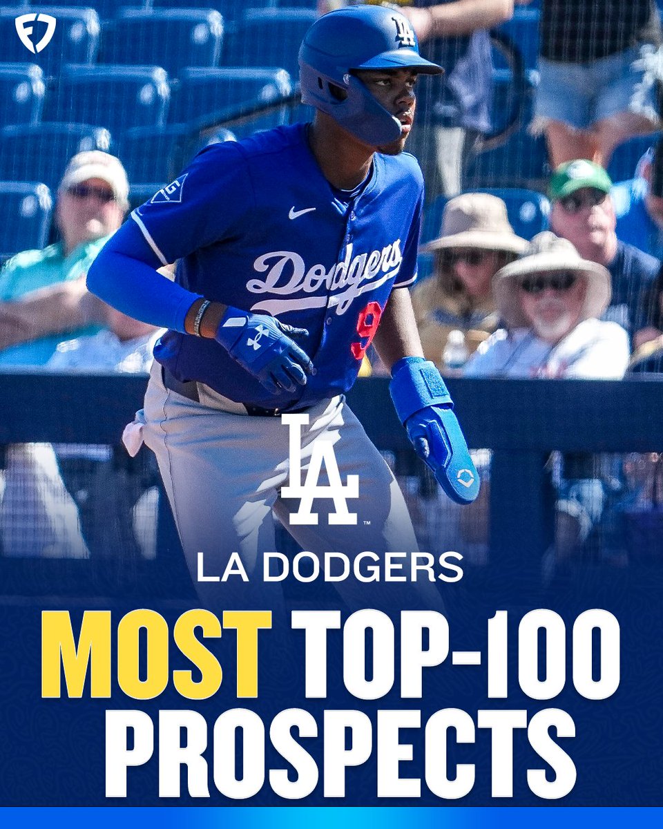 FDSportsbook's tweet photo. The Dodgers' Top 100 prospects after trading for Tarik Skubal: 

⚾️ Josue De Paula — No.4
⚾️ Mike Sirota — No.11
⚾️ Eduardo Quintero — No.19
⚾️ Emil Morales — No.24
⚾️ Christian Zazueta — No.66
⚾️ Charles Davalan — No.81
⚾️ James Tibbs III — No.89

THE MOST OF ANY MLB TEAM 🤯 https://t.co/CrML7g5zaY