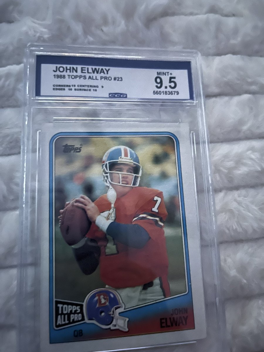 bens_toy_attic's tweet photo. @tm1515152005 JOHN ELWAY 1988 TOPPS ALL PRO NUMBER 23 CCG GRADED 9.5 $18 https://t.co/aZNWinGMMy https://t.co/fHetGAQTqa