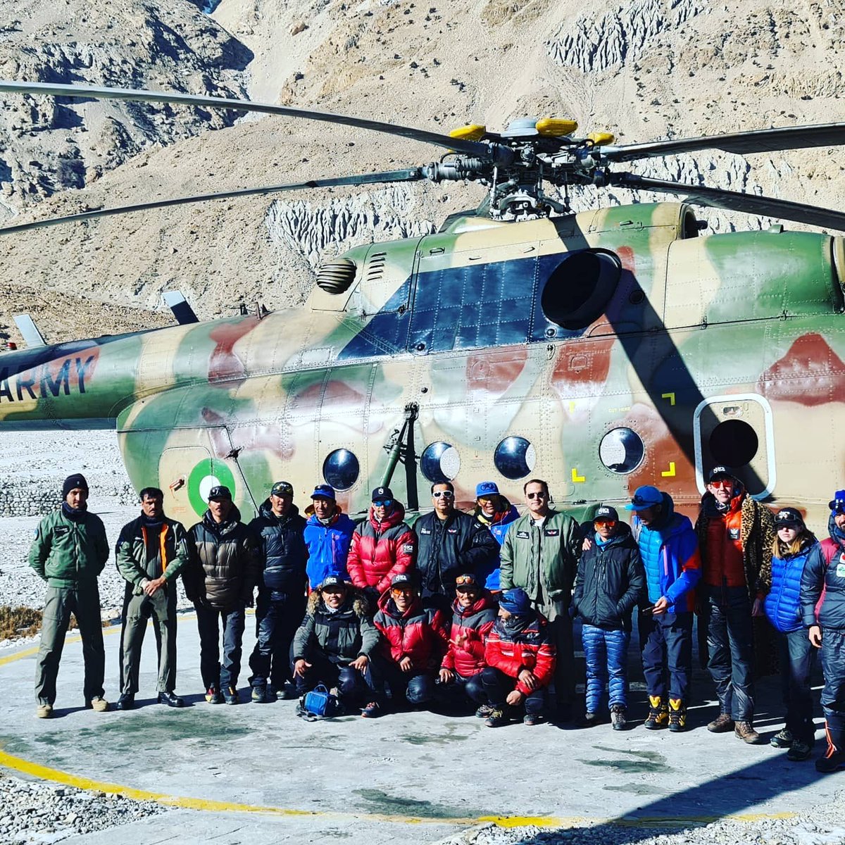 ImranSandhu81's tweet photo. Some people climb mountains, but legends become part of them. K2 winter summit team 2021. https://t.co/kPEPqoD8Fm