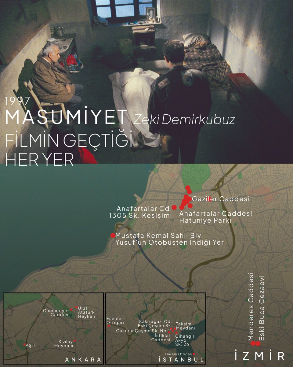 OFilmroute's tweet photo. Masumiyet (1997) filmi Filmin Geçtiği Her Yer ile şimdi yayında!
https://t.co/aN6AiClNIJ https://t.co/KPF3g9lleG