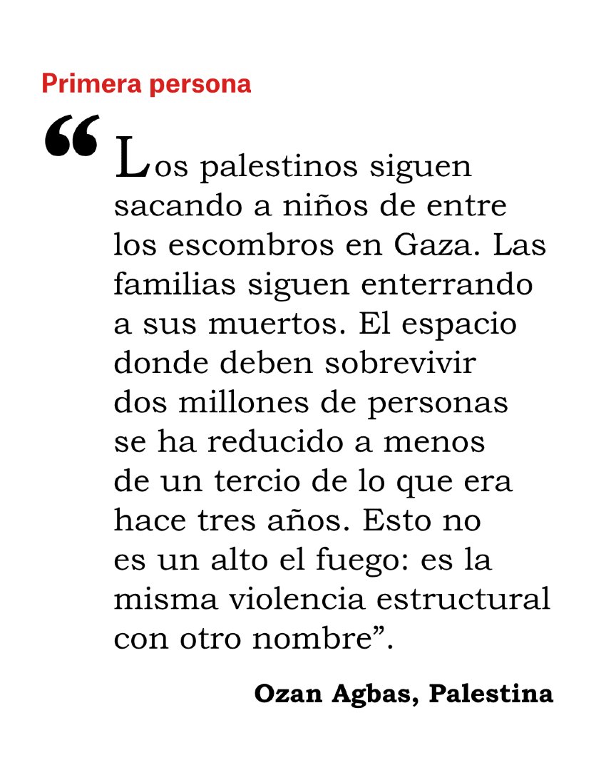 MSF_Espana's tweet photo. ⚠️ Gaza: esto no es un alto el fuego ⚠️
 
Denunciamos que el alto el fuego firmado hace 9 meses no se cumple en la Franja.

Nuestro compañero Ozan Agbas, responsable de Emergencias en Palestina, nos describe la dura realidad de la población palestina: https://t.co/Qnu36CM8PU