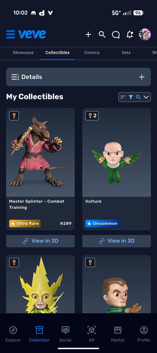 vevecomicguy's tweet photo. Limited funds for collectibles ATM, will probably only do one more spin later but starting off with an ultra rare, not bad!
App seems to be fine too 😆❤️
#collector #splinter #tmnt https://t.co/Ho2mn0wz8p