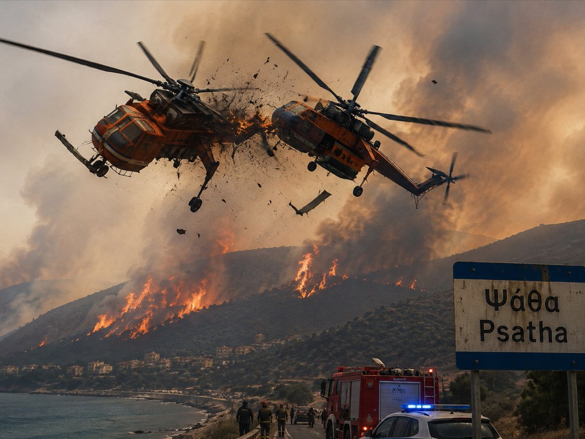 tzitzikiblog's tweet photo. Συναγερμός στην Ψάθα | Σύγκρουση δύο πυροσβεστικών ελικοπτέρων στη ❝μάχη❞ με τις φλόγες – Αναφορές για δύο νεκρούς μετά τη σύγκρουση των δύο πυροσβεστικών ελικοπτέρων Bell (βίντεο)

📌 Τραγική κατάληξη φαίνεται πως ε...
👀 περισσότερα μ❜ ένα κλικ εδώ 👇
https://t.co/fz2yKRj69J https://t.co/17SESUa8sb