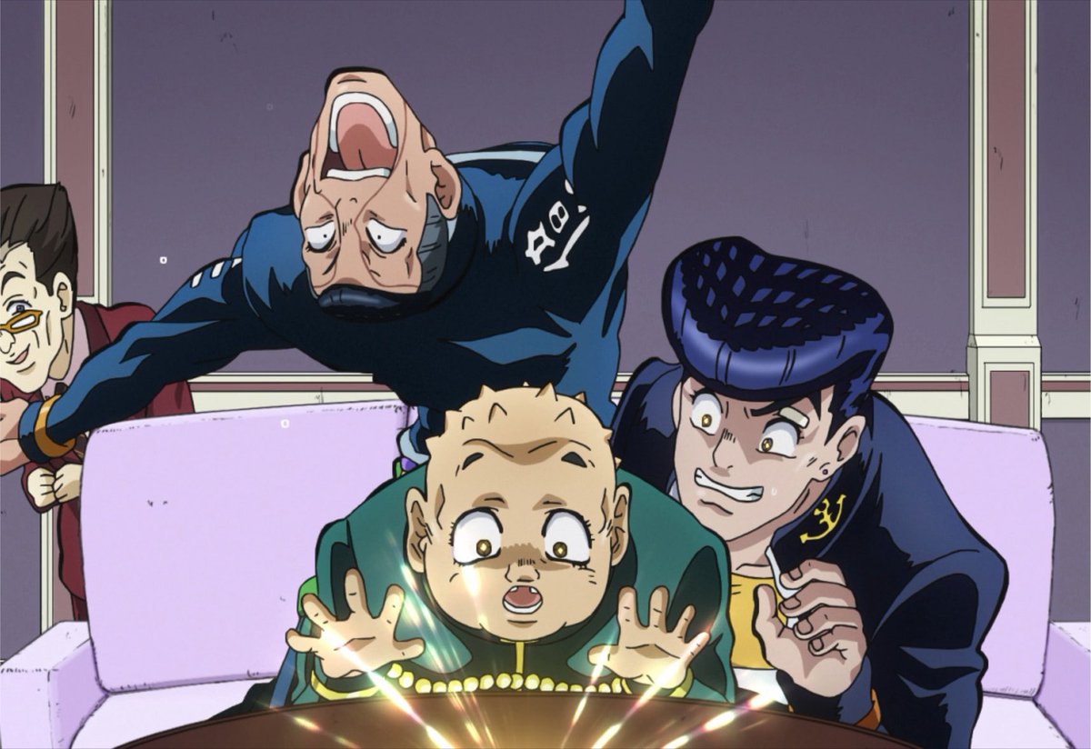 CEOofchiscara's tweet photo. Okuyasu doing the absolute most 😭😭 https://t.co/wRfgfato7E