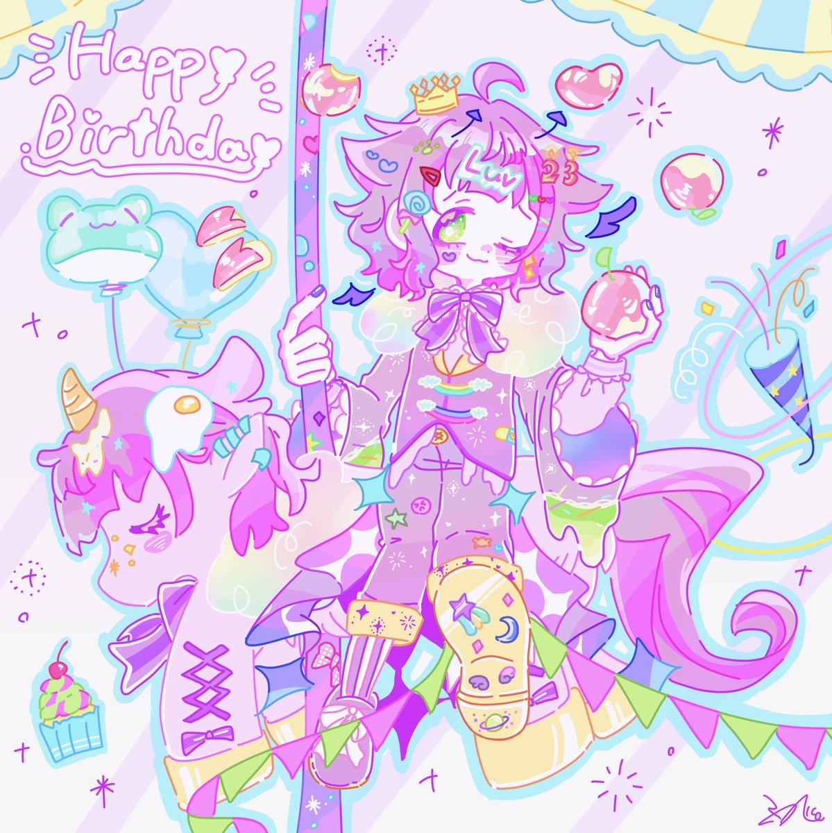 fugashi_aknk's tweet photo. #ラムリ・ベネット誕生祭2026
あなたのこれからが笑顔と喜びで満ち溢れますように✨🎉🎂 https://t.co/GPNq2Fb3eN