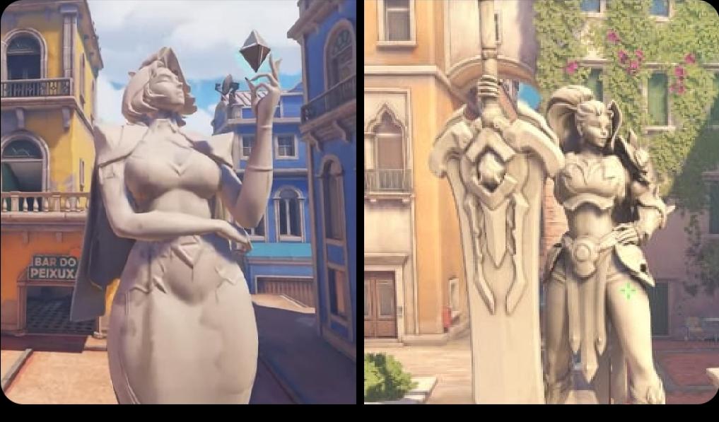 Overwatch2_NEWS's tweet photo. でっかいお揃いの像を作り上げるヴェンデッタとドミナ、おまえらもう付き合っちゃえよと話題に

📷️:u/JY810 https://t.co/4cCNXNNPkt