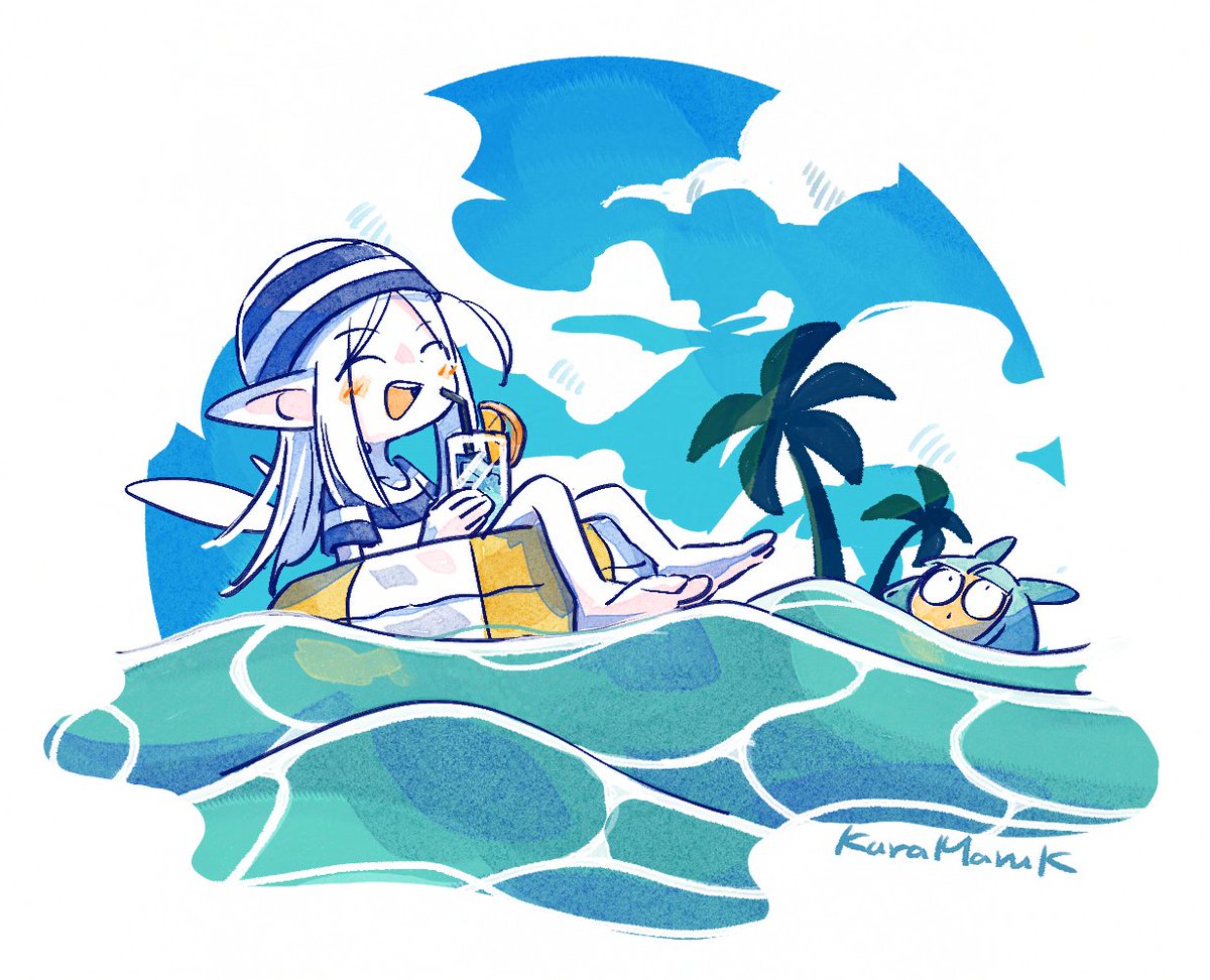 KuraMaruK's tweet photo. ラクガキ（DQ10）
ぷかぷか https://t.co/y5NpgkUSQo