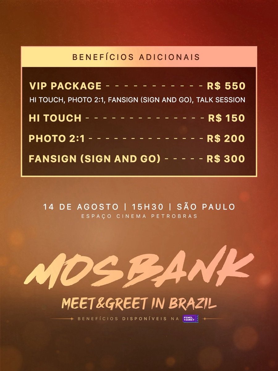 hubboyslove's tweet photo. 🚨 #MosBank farão Meet &amp; Greet em São Paulo no próximo dia 14 pela GIG Music e NPBL Studios. https://t.co/gtMIZxBxEs