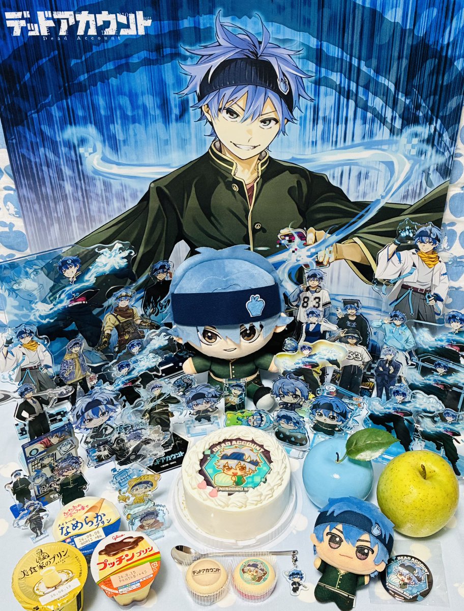 hshsringo's tweet photo. Happy Birthday 縁城くん💙💙💙
プリロールのデドアカのケーキでお祝いしたよー！！
縁城くんの大好きなプリンもしっかり用意したよ🍮✨せっかくなので青りんご🍏も❣️
縁城くんのおかげで青色が好きになりました💙🩵💙🩵
縁城くん大好きだー！💗
#縁城蒼吏生誕祭2026
#縁城蒼吏誕生祭2026 https://t.co/Wi94pneVbB