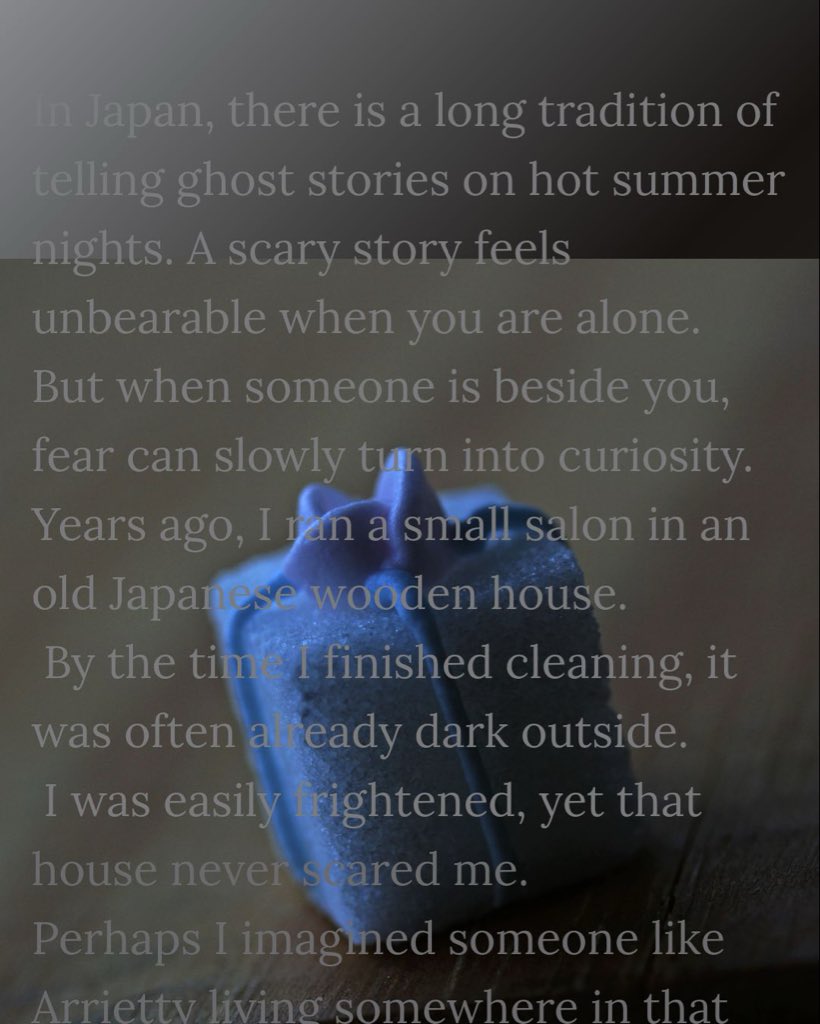 kazuko_mannen's tweet photo. I remember school trips when a group of us girls would gather in a dark room and tell scary stories.

Fear that would be unbearable alone somehow becomes curiosity when someone else is beside you.

https://t.co/9XBz0c5gJq https://t.co/xrmSXm6Gvj