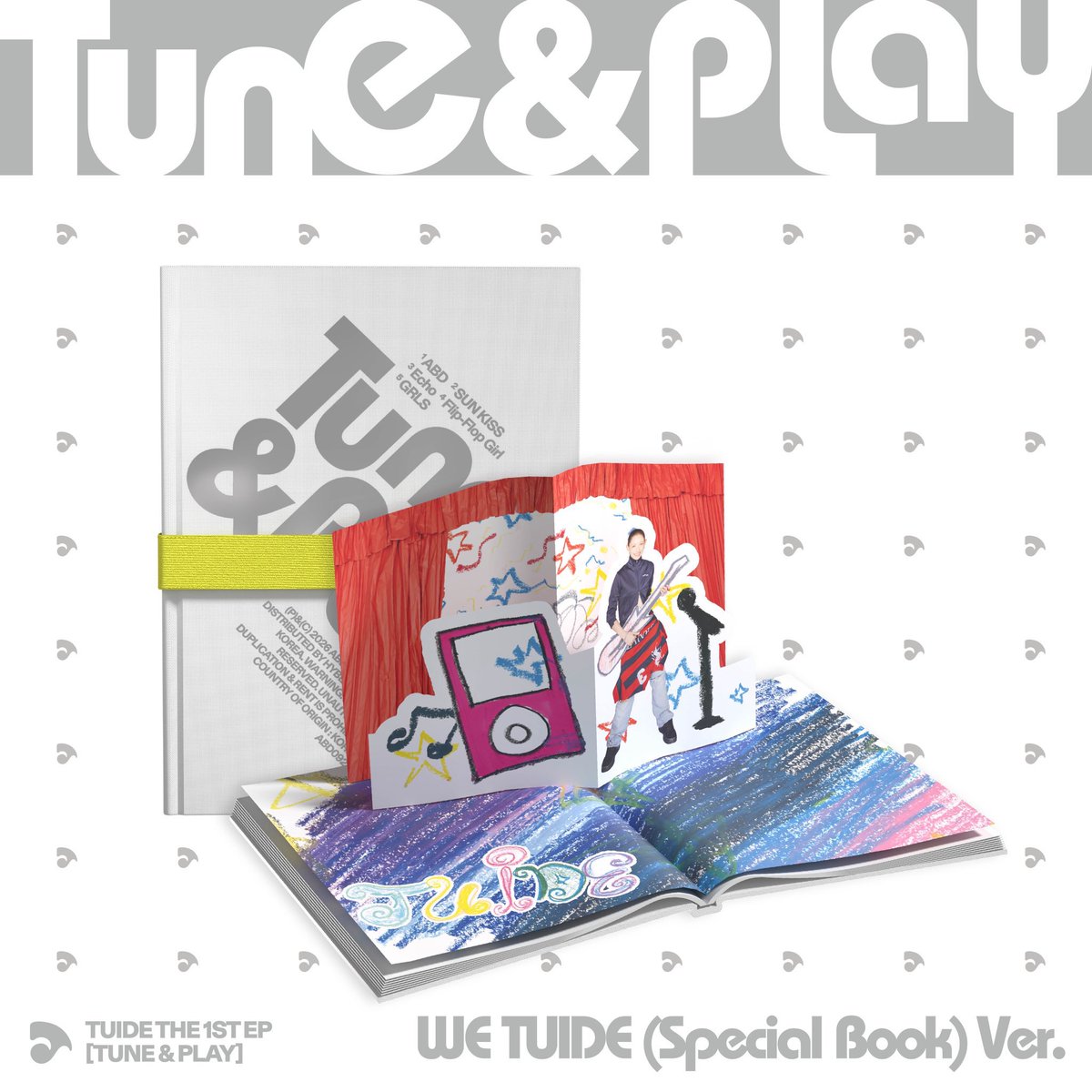 tuidhee's tweet photo. TUIDE DEBUT EP ALBUM PREVIEW 🧡

— ‘TUNE &amp; PLAY’
1. WE TUIDE (Special Book) Ver.
2. Merch (Gonggi Game) Ver.

OUT AUGUST 24, 2026! #TUIDE #튜이드 https://t.co/LfreHAKd8f