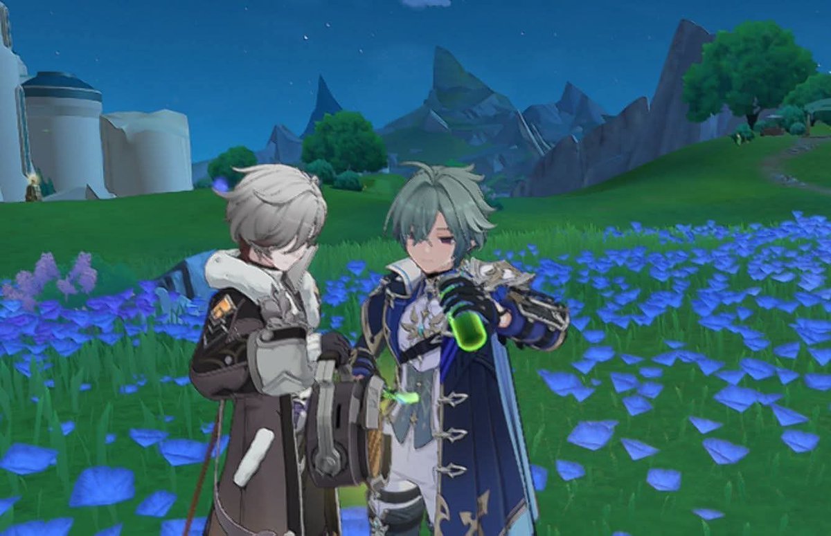 Macaroni_ma's tweet photo. "I will illuminate the path ahead for you"

"You mistakenly shone your light on my p*nis"

#swangale #lolluga #lohenillu #ロエイル https://t.co/Tbr243KJwb