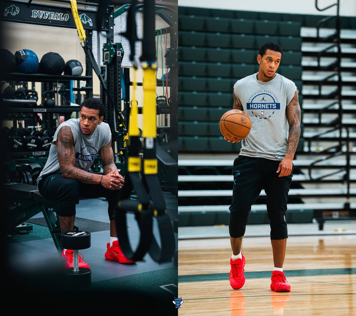 HornetsReddit's tweet photo. Tre Mann bounce-back season loading... 💪

(📸 @tre2mann3)