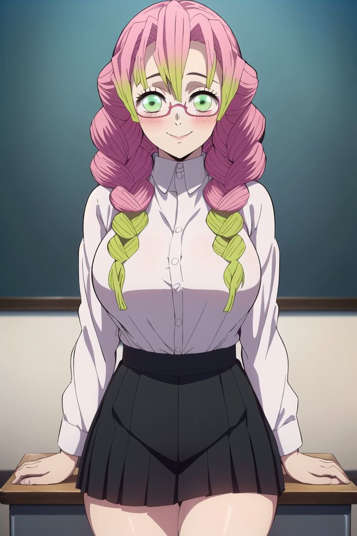 LOSPROMASTER1's tweet photo. Hola,es un gusto soy la profesora Mitsuri Kanroji y desde hoy seré tu profesora en artes https://t.co/brkGAMyUQc