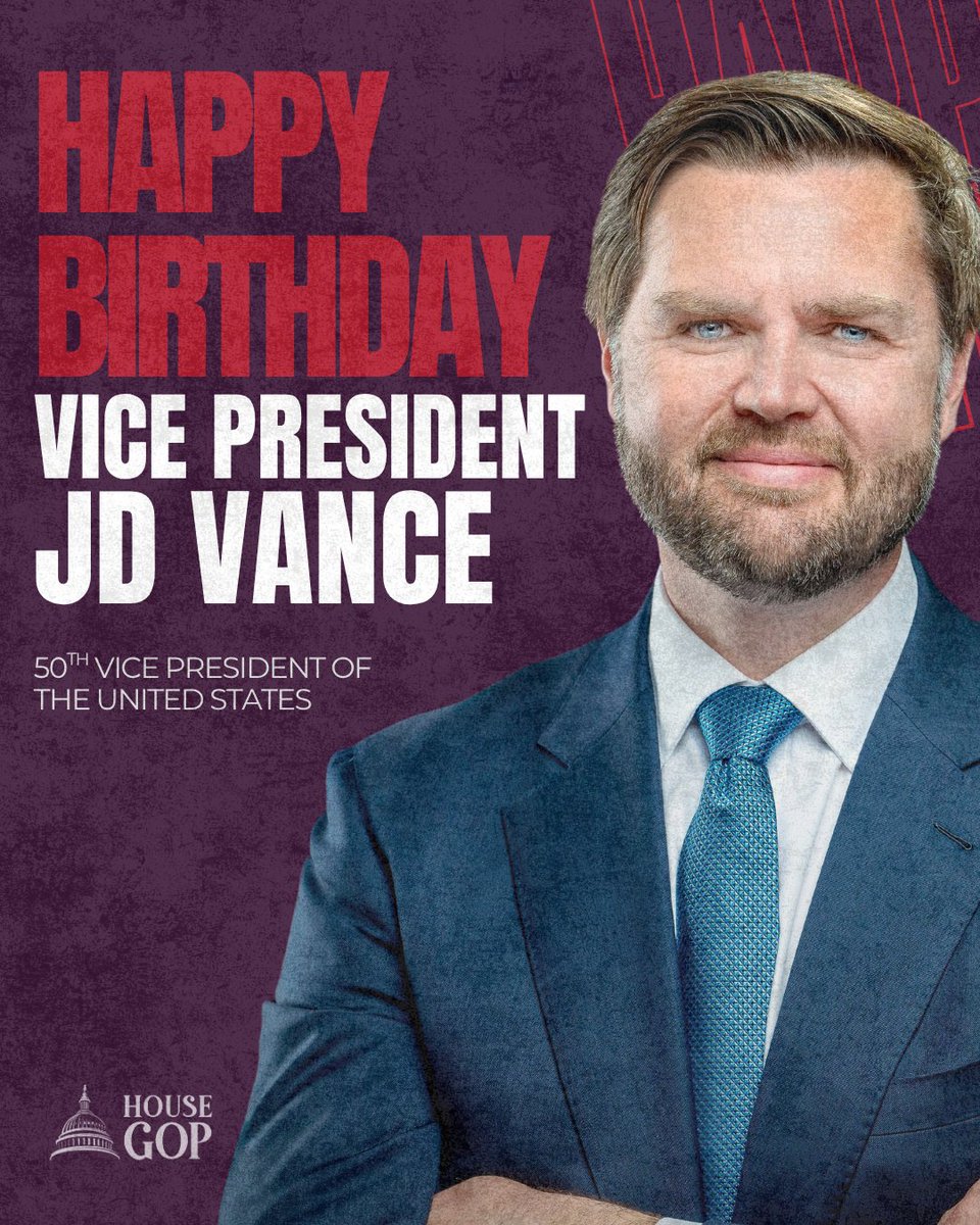 HouseGOP's tweet photo. Happy Birthday, @VP! https://t.co/F6dI1L4aN5