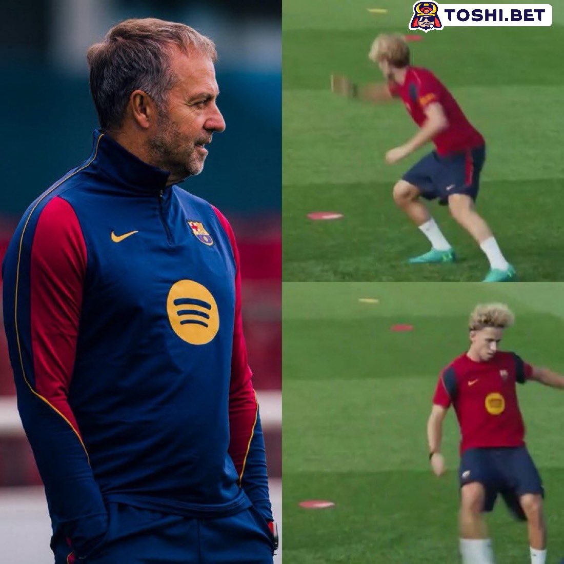 AnabellaMarvy's tweet photo. Hansi flick is preparing us for a Fermin Lopez false 9 this season https://t.co/BqAaevNiRP