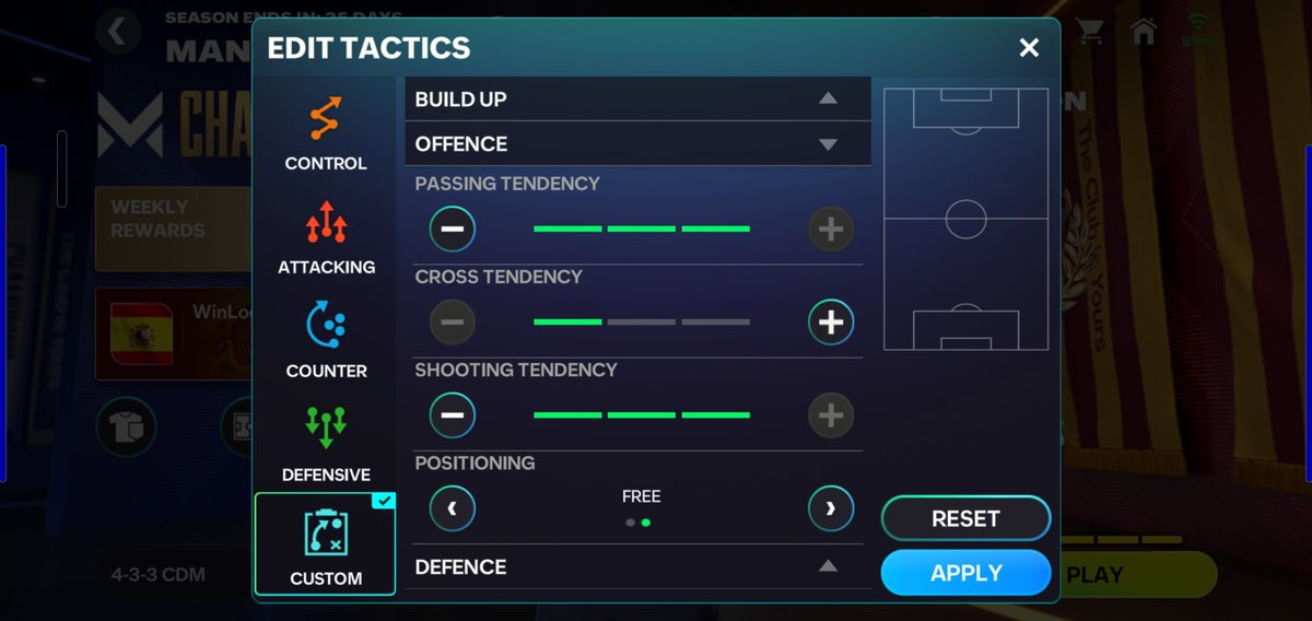 7o_19's tweet photo. 4-3-3 Holding (CDM)
⭐ Reached FC Champion – 20 Stars
🎯 Proven Manager Mode Tactics for FC Mobile.
#FC_Mobile
@EASFCMOBILE https://t.co/QE7kVLWLVY