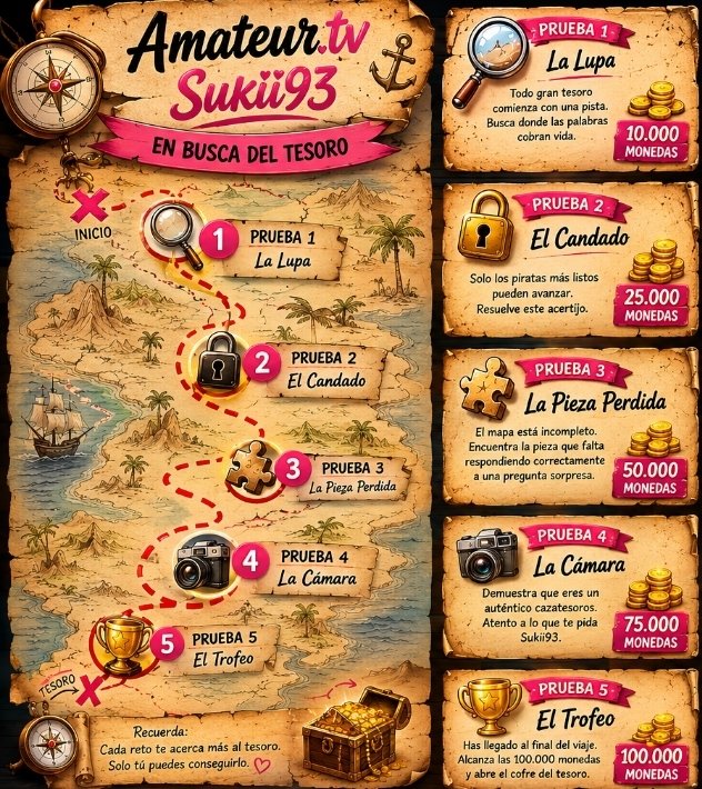 Sukii691's tweet photo. Ultimo día del #FindePirata en @amateur_tv 
Hoy os traigo un mapa del tesoro 
Seréis capaz de abrir el cofre ¿?
https://t.co/7DqXzKilt5
https://t.co/A6xM6Zr2g2 https://t.co/49AE8QEwRL