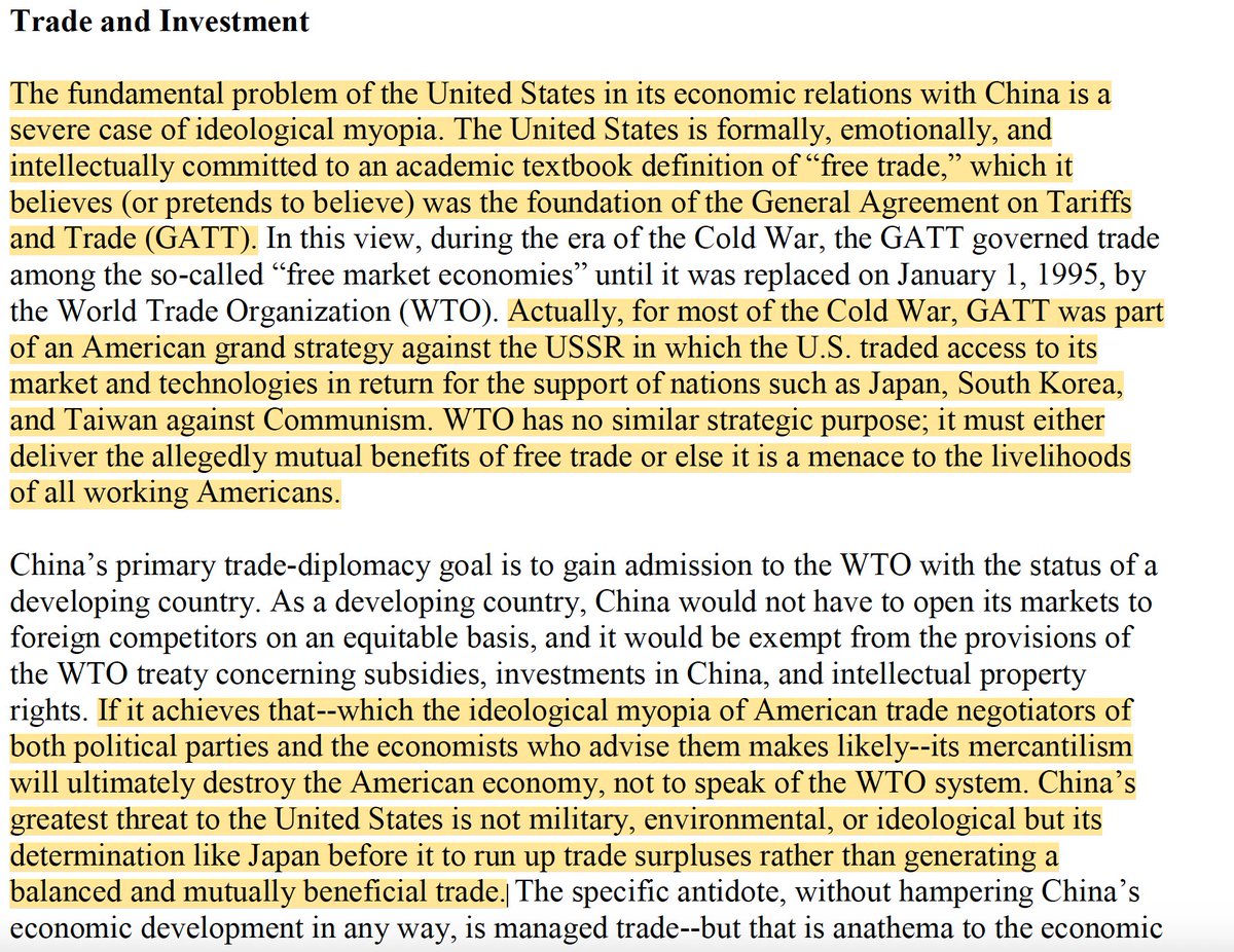 sichuan01's tweet photo. 1/I stumbled upon this 1996 article by Chalmers Johnson, (an Asia expert &amp; author of the excellent 1982 book on the history of MITI). Some passages really struck me, and still come across as relevant today. @michaelxpettis @Brad_Setser - in case you don't know it already: https://t.co/jT5Y7xWHCs