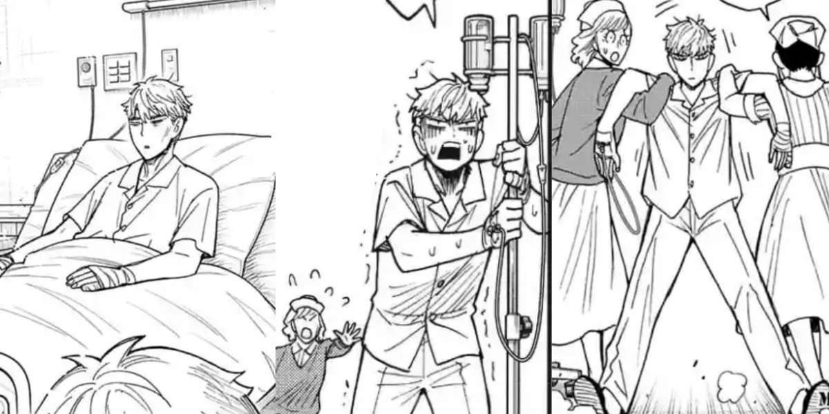 ppimnxfg09's tweet photo. Loid Forger in the past three chapters is sending me 😂 https://t.co/8PpGsFSijK