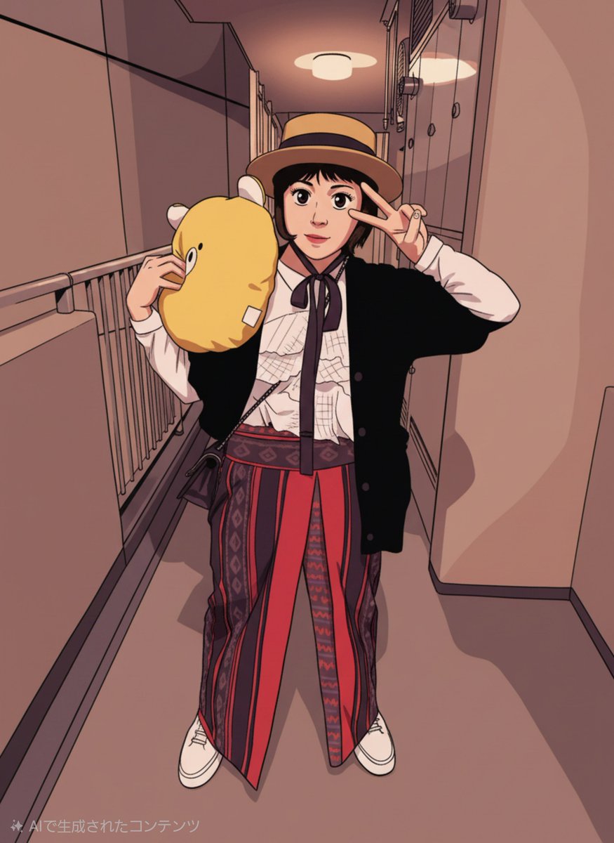 coldfish0221's tweet photo. AIでレトロアニメ化した、今日の私。
こんな機能初めて使ったけど、面白いな！ハマりそう。 https://t.co/3s3Oh2I1Yt