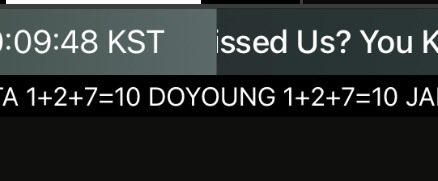 do0_lluvia's tweet photo. DOYOUNG 1+2+7=10 https://t.co/mfChfpG6EE