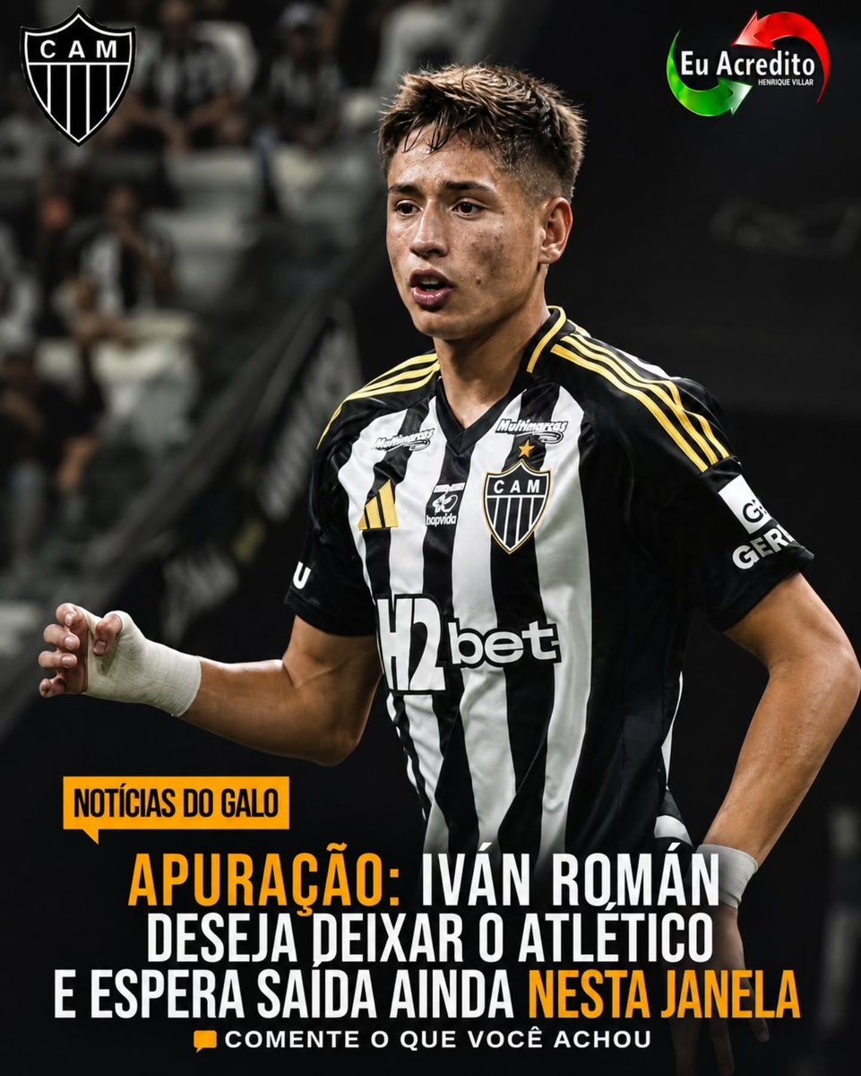 WadsonAraujo89's tweet photo. ⚠️ Apurei que o zagueiro Iván Román deseja deixar o #Atlético e espera ser negociado ainda nesta janela. O chileno está insatisfeito com a pouca utilização com Barba. O defensor já cogita inclusive entregar a sua casa

A tendência é de uma saída por empréstimo.

@canaleuacredito https://t.co/h9hjR2RvVV
