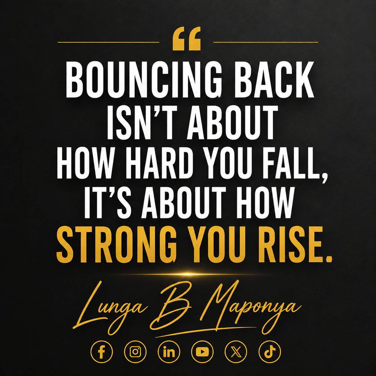 lungaBmaponya's tweet photo. Fall down, but don't stay down... BOUNCE BACK. https://t.co/x94uiURJxh