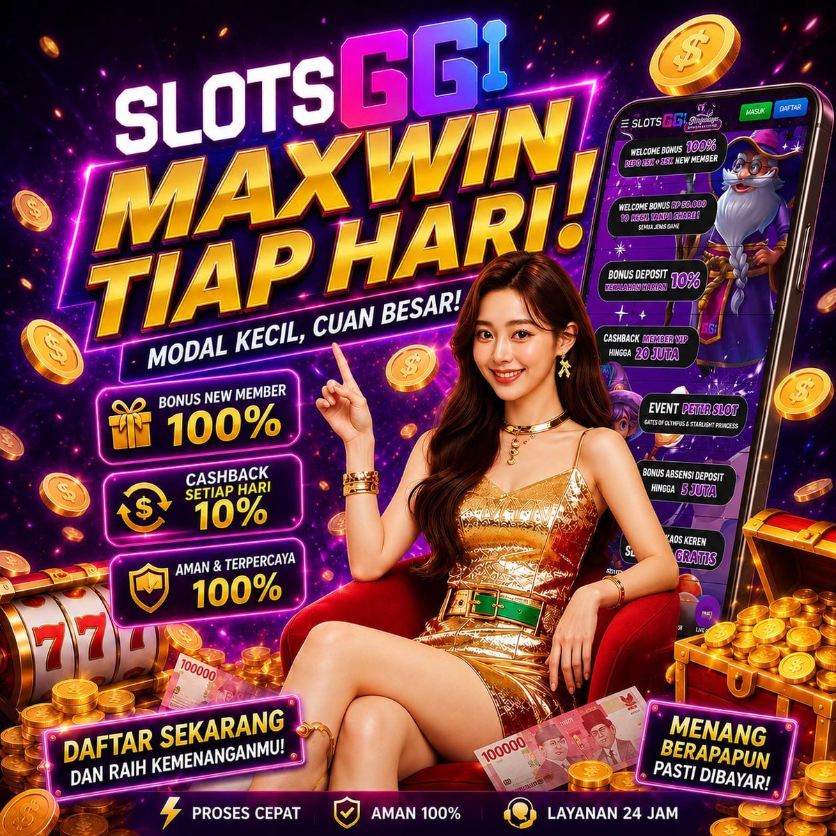 DevinBski's tweet photo. 🎁 Bonus member hingga 100% dan cashback harian hingga 10%.
🚀 Daftar di SLOTSGG dan nikmati proses cepat serta layanan 24 jam

🔥𝐂𝐞𝐤 𝐋𝐢𝐧𝐤 : 
👉 https://t.co/EgmeUhfWdZ https://t.co/qJFbhYoyvQ