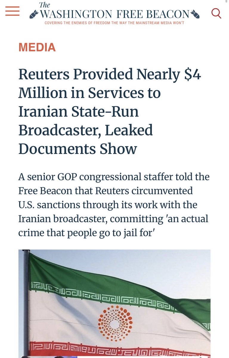 tiregheib's tweet photo. @Reuters I see you are working hard for that next tranche of cash from the regime @Reuters 

https://t.co/6eoI6n7XSB https://t.co/wdDzcUe5G3