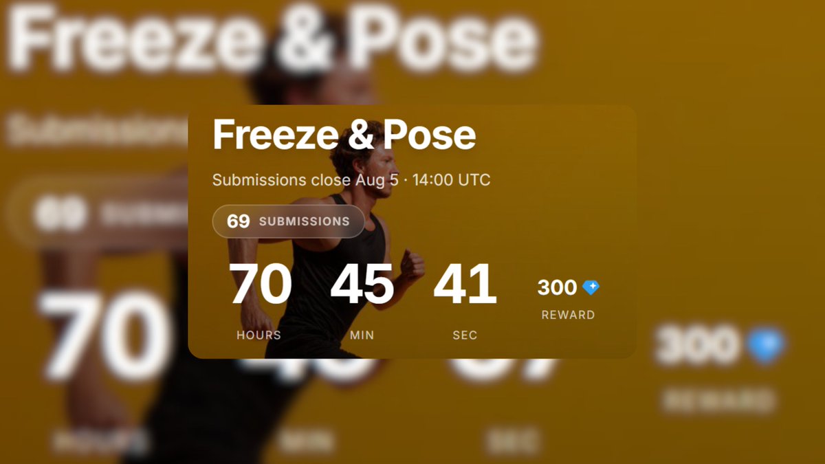 ausumtelegram's tweet photo. First dare is running until Wednesday! Still plenty of time to win 300 GRAM

Dare: Freeze and Pose in public for 3 minute

69 successful submissions so far! 

Record video, submit it via https://t.co/T06RjRgR0x and win 300 GRAM if your video is selected! https://t.co/kUcViUc8Bk