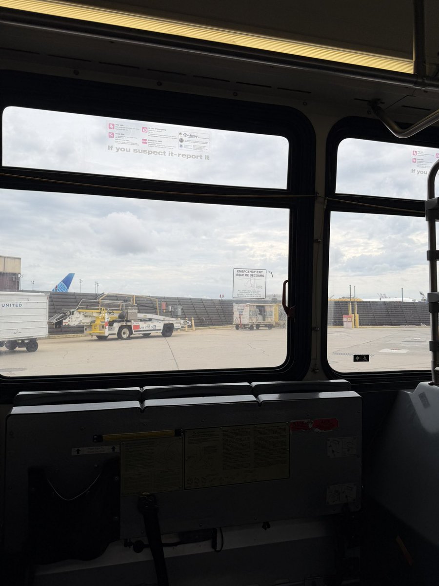 theobserveguy's tweet photo. A bus at an American airport?? Sorry didn’t realize we became a third world country 

#chinghao https://t.co/S3y9A2sQcv