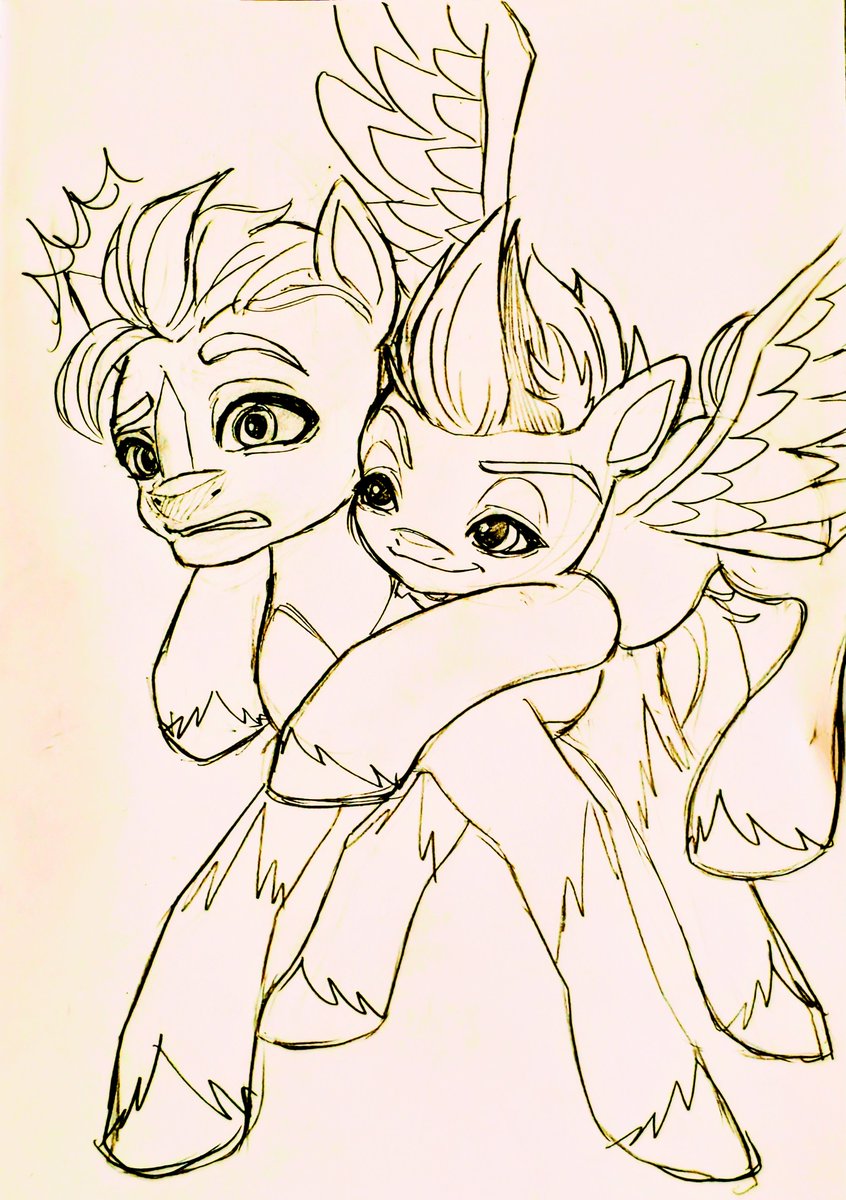 SilverShion28's tweet photo. 載せた線画が消えちゃったかもしれないので再載
#イラスト #デジタルイラスト #お絵かき #落書き #マイリトルポニー #MyLittlePony #MLP #mlpg5 #ジップ #ZippStorm #Zipp #ヒッチ #HitchTrailblazer #Hitch #stormblazer #zitch #ship https://t.co/tJabD4bbQX