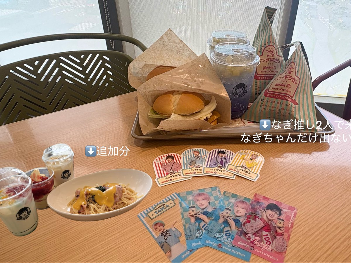 sacha_N01's tweet photo. コラボ最終日にいけちゃんとお邪魔してきました🍔🎶たまたまここちゃんにも妹子にもお会いできたしずっと笑ってたのしすぎる1日だった☝🏻💖健康診断の前日とは思えない爆食かましました🎶#ウェン活 https://t.co/4pwePFrBJu