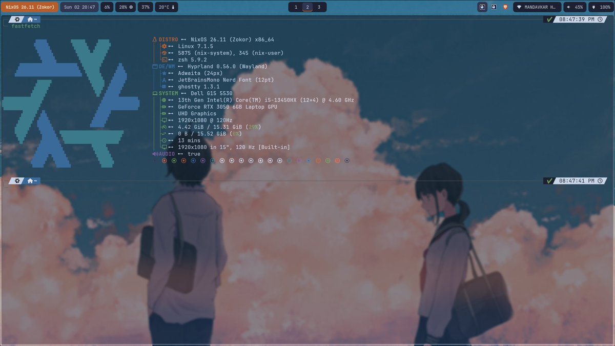 rohitcpp's tweet photo. i am gonna lockin, fn
new design of hyprland. https://t.co/VNLDx82LYY
