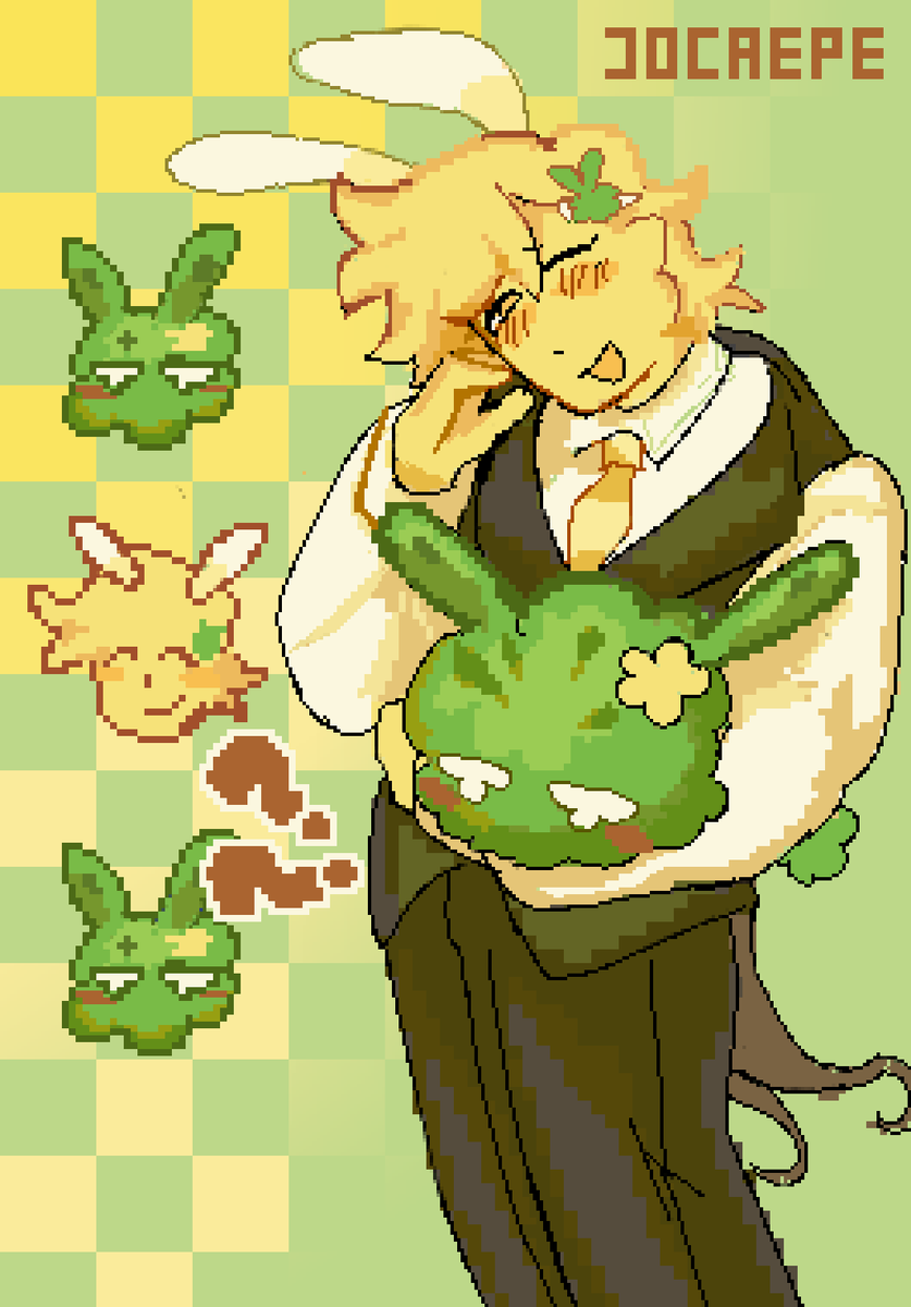jocrepedraws's tweet photo. am i late for bunny day #flowery https://t.co/pTlPdwfm14