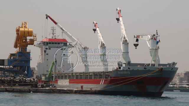 Shipguru's tweet photo. #chinesebuilt and #dutchowned #generalcargoship #TAAGBORG #discharging her #cargo at #grandharbourmalta - 21.07.2026 - https://t.co/nfgboxc3g3 - NO PHOTOS can be used or manipulated without our permission @RoyalWagenborg @ShipsInPics @Rich_Ships @worldshipsoc @ShippingSummit https://t.co/R35Czs4xCo