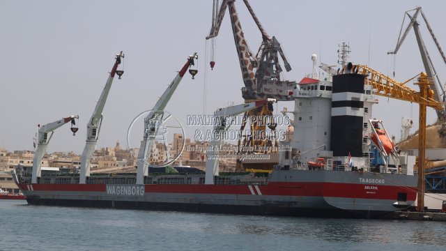 Shipguru's tweet photo. #chinesebuilt and #dutchowned #generalcargoship #TAAGBORG #discharging her #cargo at #grandharbourmalta - 21.07.2026 - https://t.co/nfgboxc3g3 - NO PHOTOS can be used or manipulated without our permission @RoyalWagenborg @ShipsInPics @Rich_Ships @worldshipsoc @ShippingSummit https://t.co/R35Czs4xCo