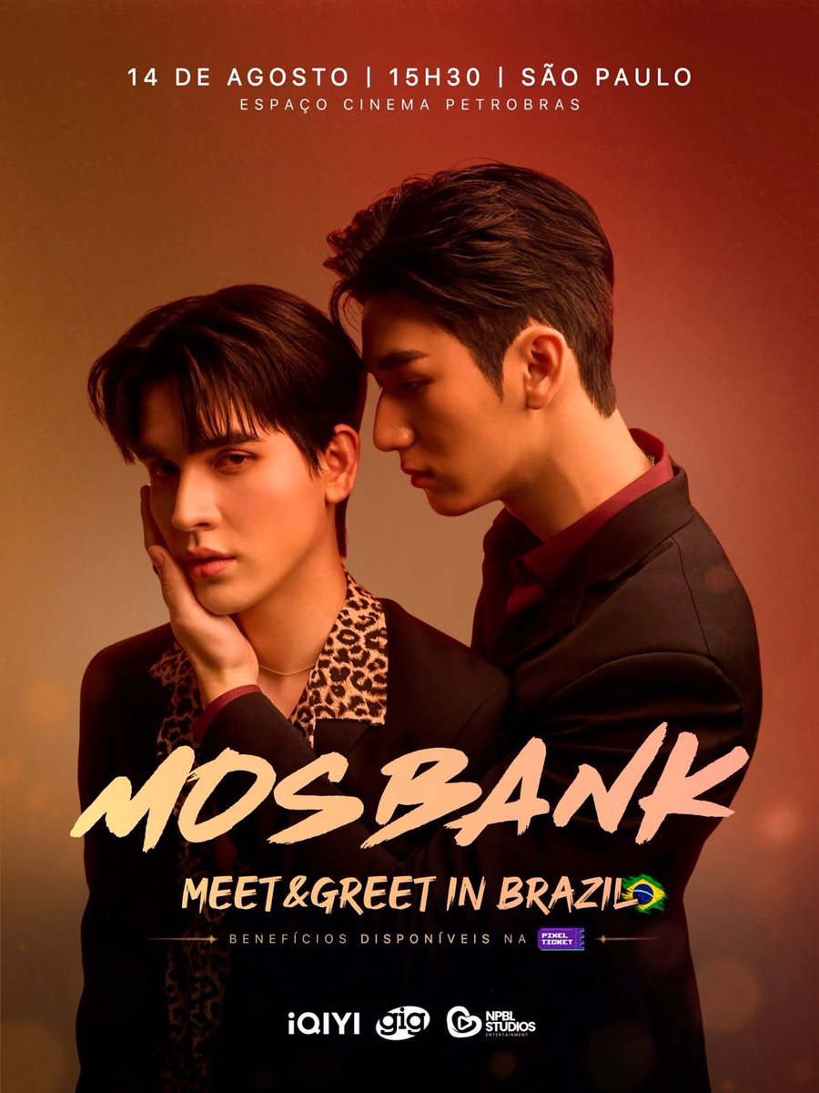 sojuboyslove's tweet photo. 🇧🇷 ELES ESTÃO DE VOLTA! #MosBank retorna ao Brasil para um novo Meet & Greet em São Paulo no dia 14 de agosto.

🎟️ Os benefícios adicionais para o MOSBANK Meet & Greet in Brazil já estão disponíveis!

Confira os valores:
🤝 Hi Touch — R$ 150
📸 Foto 2:1 — R$ 200
✍️ Fansign (Sign and Go) — R$ 300
⭐ VIP Package — R$ 550 (inclui Hi Touch, Foto 2:1, Fansign e Talk Session)

📅 14 de agosto
🕞 15h30
📍 Espaço Cinema Petrobras – São Paulo

🎫 Os benefícios podem ser adquiridos pela https://t.co/dlw3bPynOD

+infos: @gigmusicoficial @NPBLStudiosEnt
